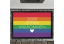 speecheese Fußmatte Regenbogenflagge XXL 50x75 cm Bild 1