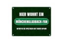 speecheese Metallschild Mönchengladbach Fan 15x20 cm Bild 2