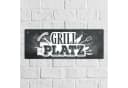 speecheese Metallschild Grillplatz XL Bild 1