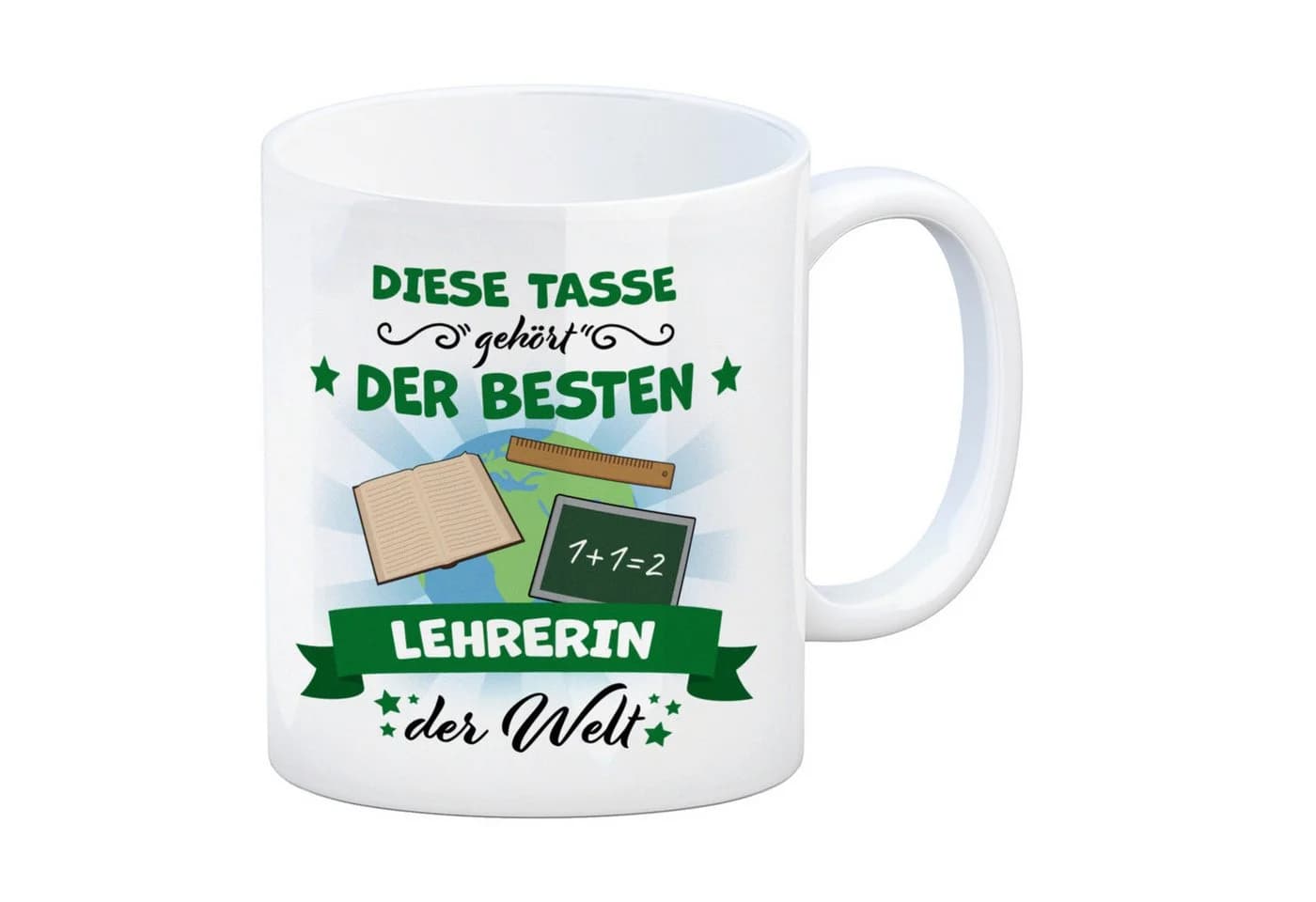 speecheese Kaffeebecher 'Beste Lehrerin der Welt' Motiv-Tasse - Bild 2