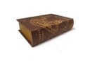 FTWdesign Bücherbox Aufbewahrungsbox Braun/Gold Bild 1