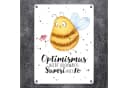 speecheese Metallschild Pummel Biene Bunt 15x20 cm Bild 1