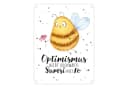 speecheese Metallschild Pummel Biene Bunt 15x20 cm Bild 2
