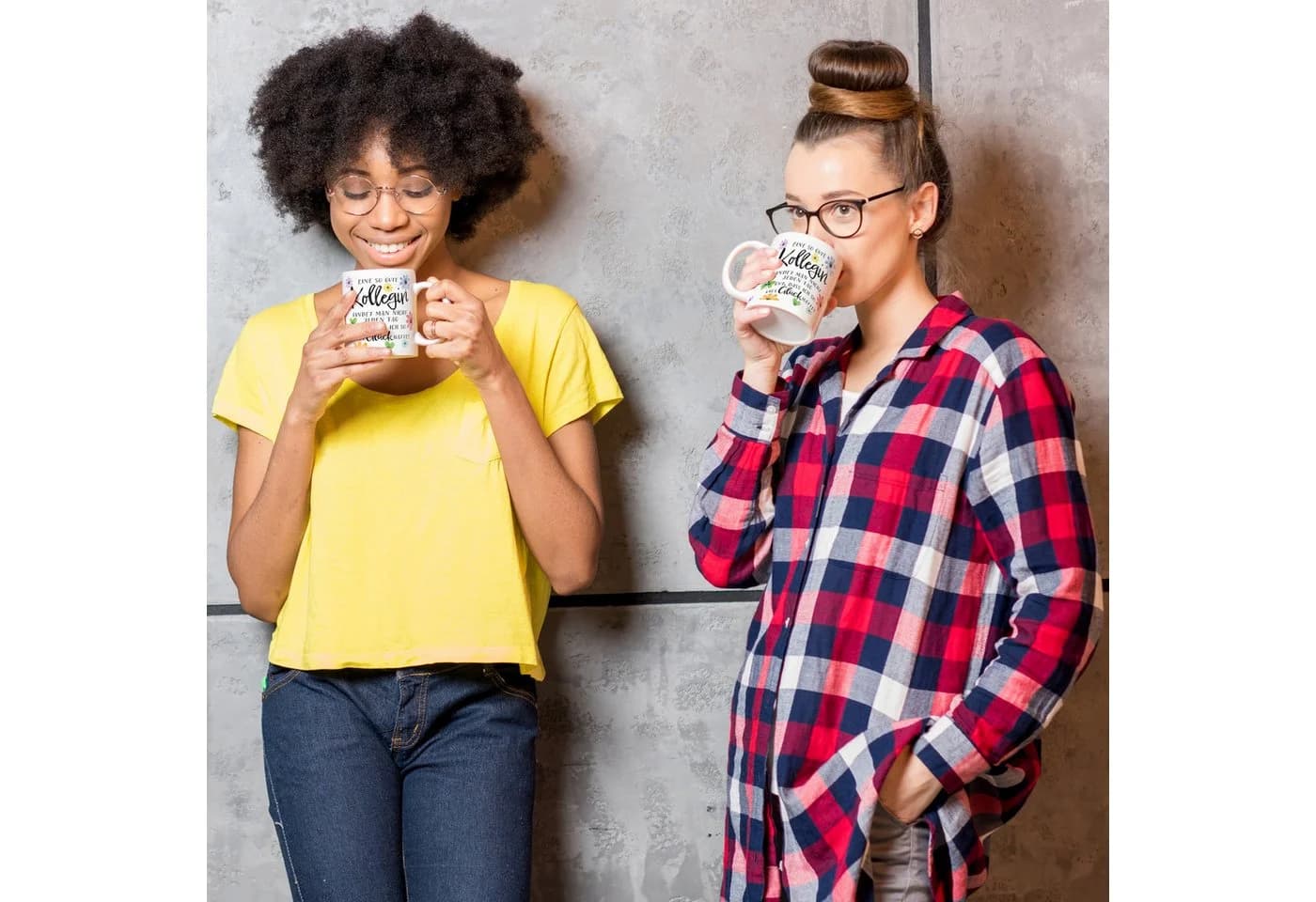 speecheese Kaffeebecher Blumen Spruch Glück gehabt