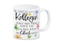 speecheese Kaffeebecher Blumen Spruch Glück gehabt Bild 2