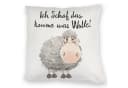 speecheese Dekokissen Schaf Kuschelkissen mit Spruch Ich Schaf das Bild 2