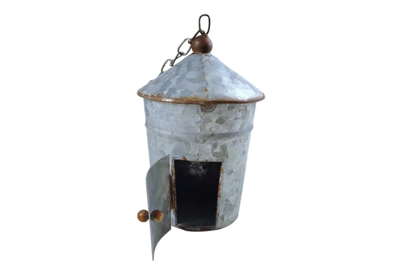 FTWdesign Vogelhaus Nistkasten aus Zink Metall für Draußen