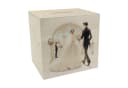 speecheese Spardose Hochzeitskasse aus Holz mit Brautpaar-Motiv Bild 2