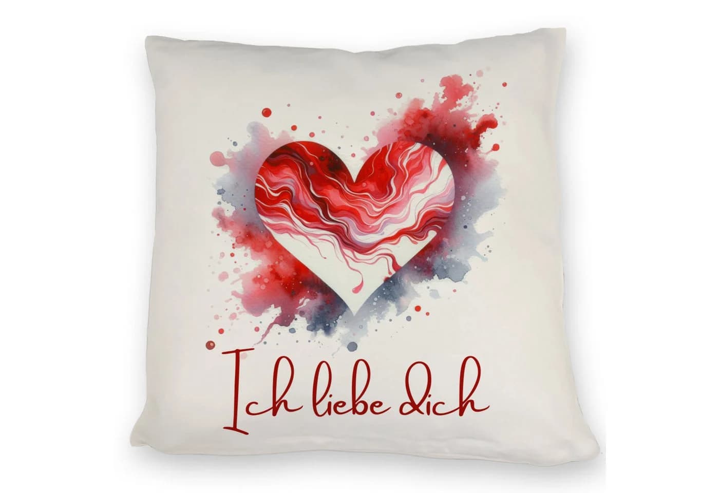 speecheese Dekokissen "Ich liebe dich" Rot - Bild 2