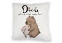 speecheese Dekokissen Hase und Bär Kuschelkissen mit Spruch Bild 2