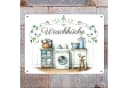 speecheese Metallschild Waschküche Metallschild XXL 28x38 cm Bild 1