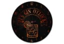 speecheese Wanduhr It's Gin O'Clock Aluminium Rot Bild 2