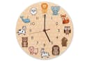 speecheese Wanduhr Kinderuhr mit süßen Tieren Alu Bild 2