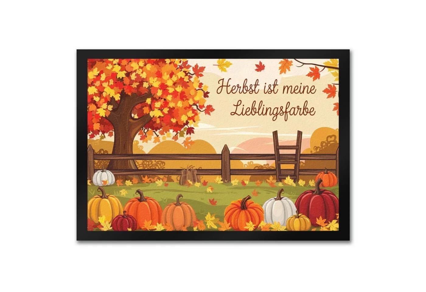 speecheese Fußmatte Herbstliche Landschaft mit Kürbissen - Bild 2