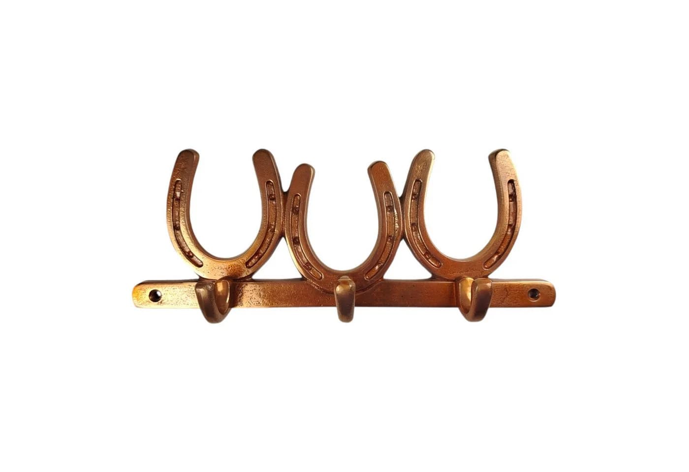 FTWdesign Wandhaken Drei Hufeisen in Bronzeoptik Garderobenleiste - Bild 2