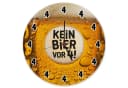 speecheese Wanduhr 'Kein Bier vor 4!' Aluminium Silber/Gelb Bild 2
