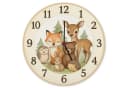 speecheese Wanduhr Waldtiere Aquarellstil aus Aluminium Bild 2