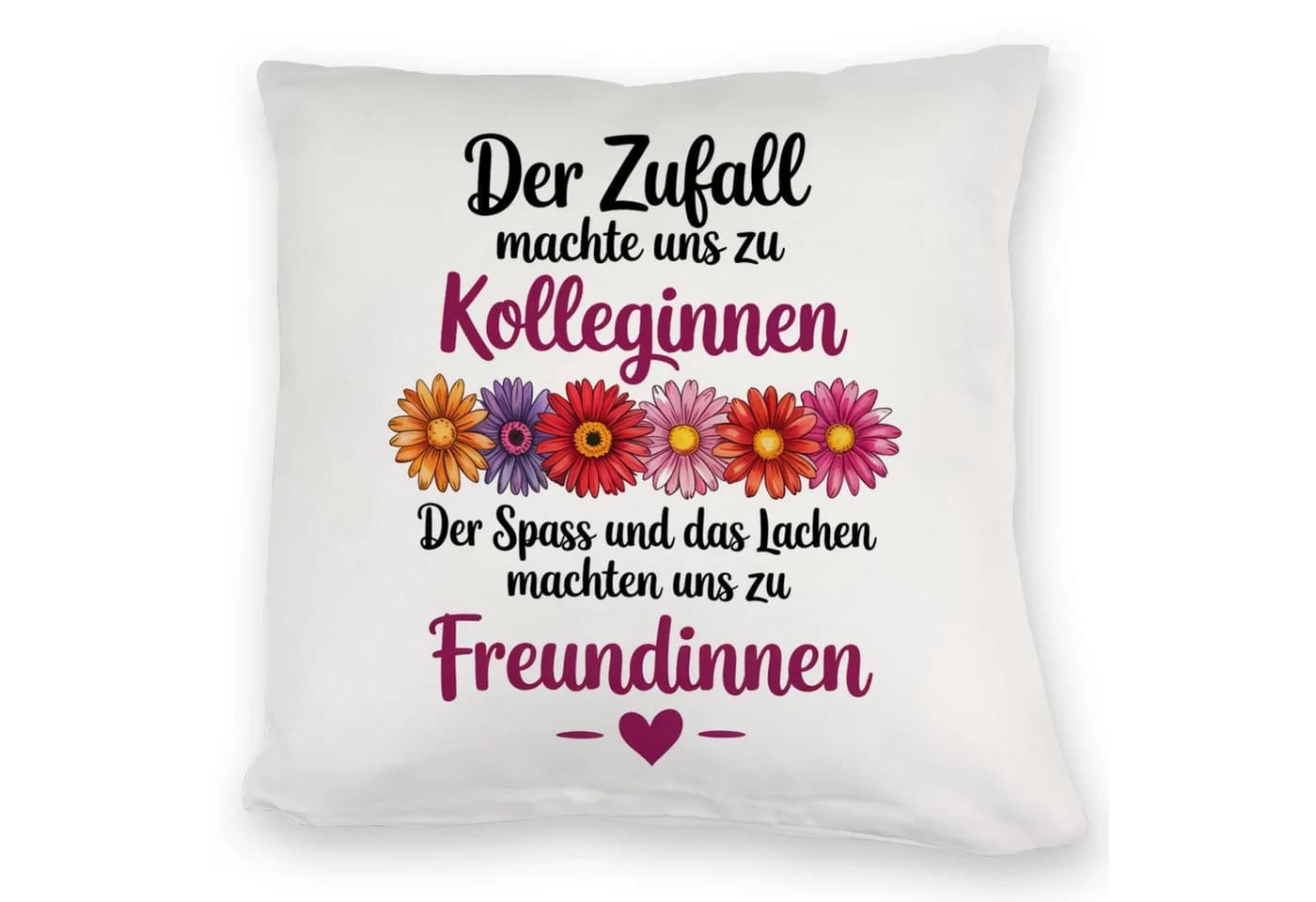 speecheese Dekokissen Beste Kollegin Spruch mit Aquarell-Design - Bild 2