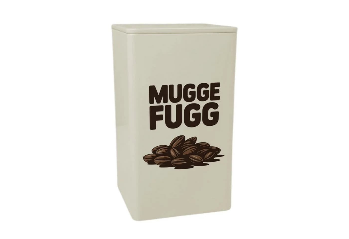 speecheese Aufbewahrungsdose Muggefugg Kaffeeersatz 900ml Weiß/Braun - Bild 2