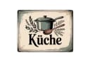 speecheese Metallschild Nostalgische Küche Retro-Illustration XL Bild 2