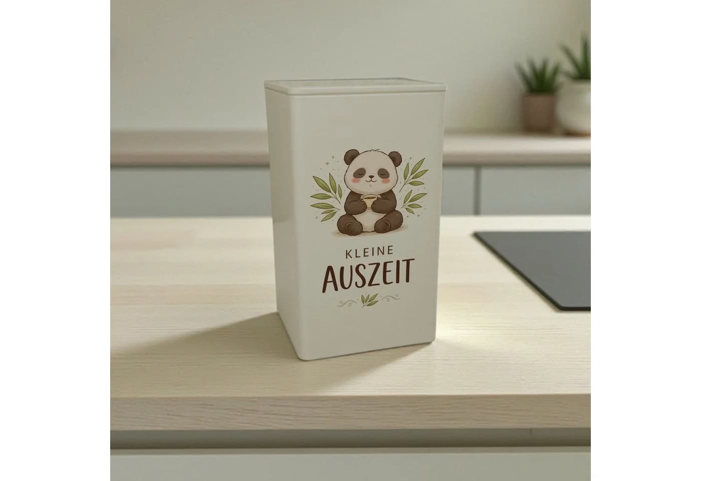 Speecheese Aufbewahrungsdose Panda Kleine Auszeit Bambus 900ml
