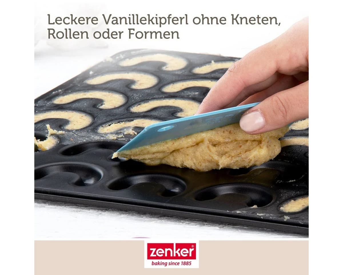 Zenker Kipferl-Set mit Backblech, Puderzuckersieb & Teigschaber - Bild 5