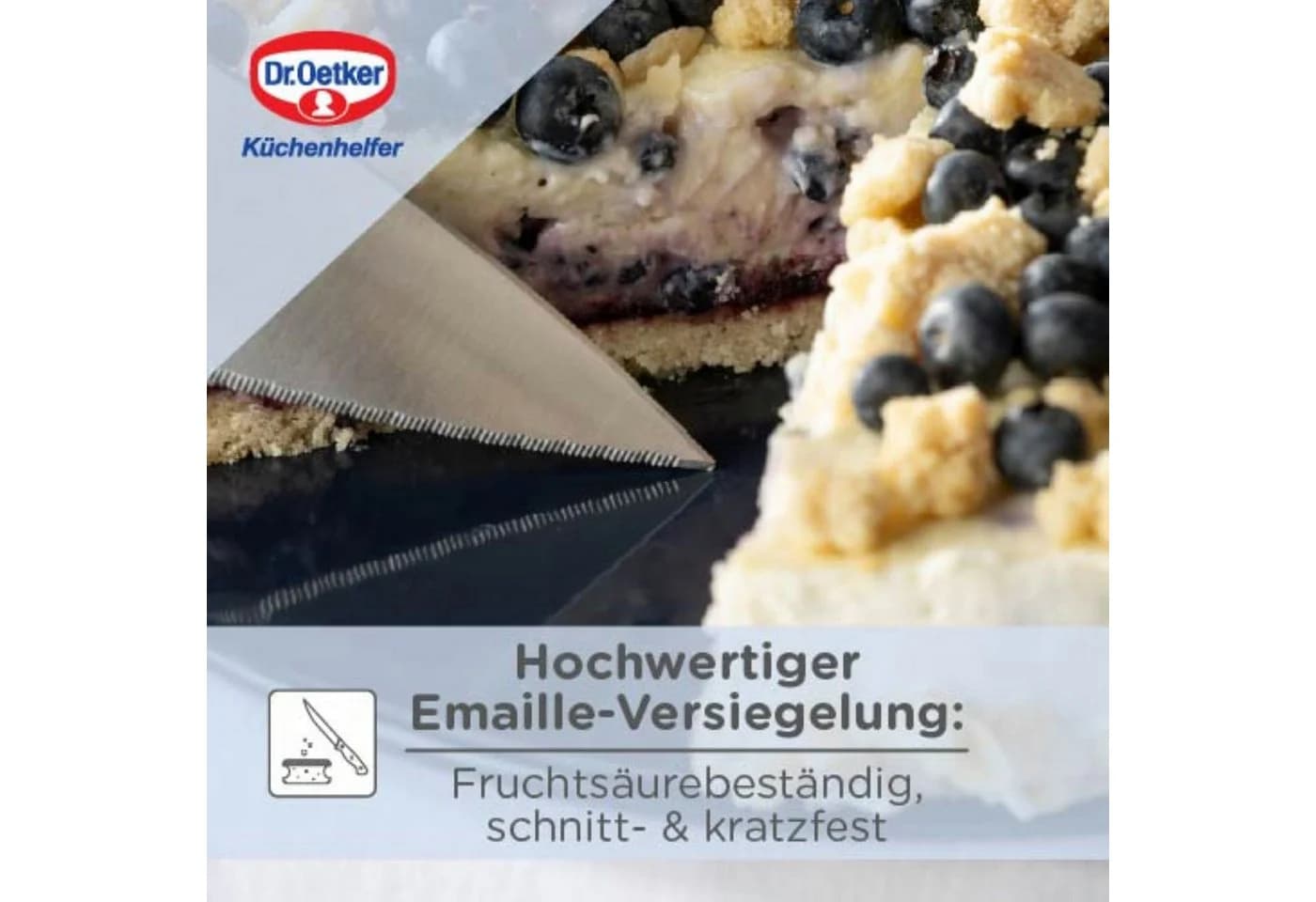 Dr. Oetker Back-Liebe Emaille Backformen-Set 4-teilig Nachtblau - Bild 5