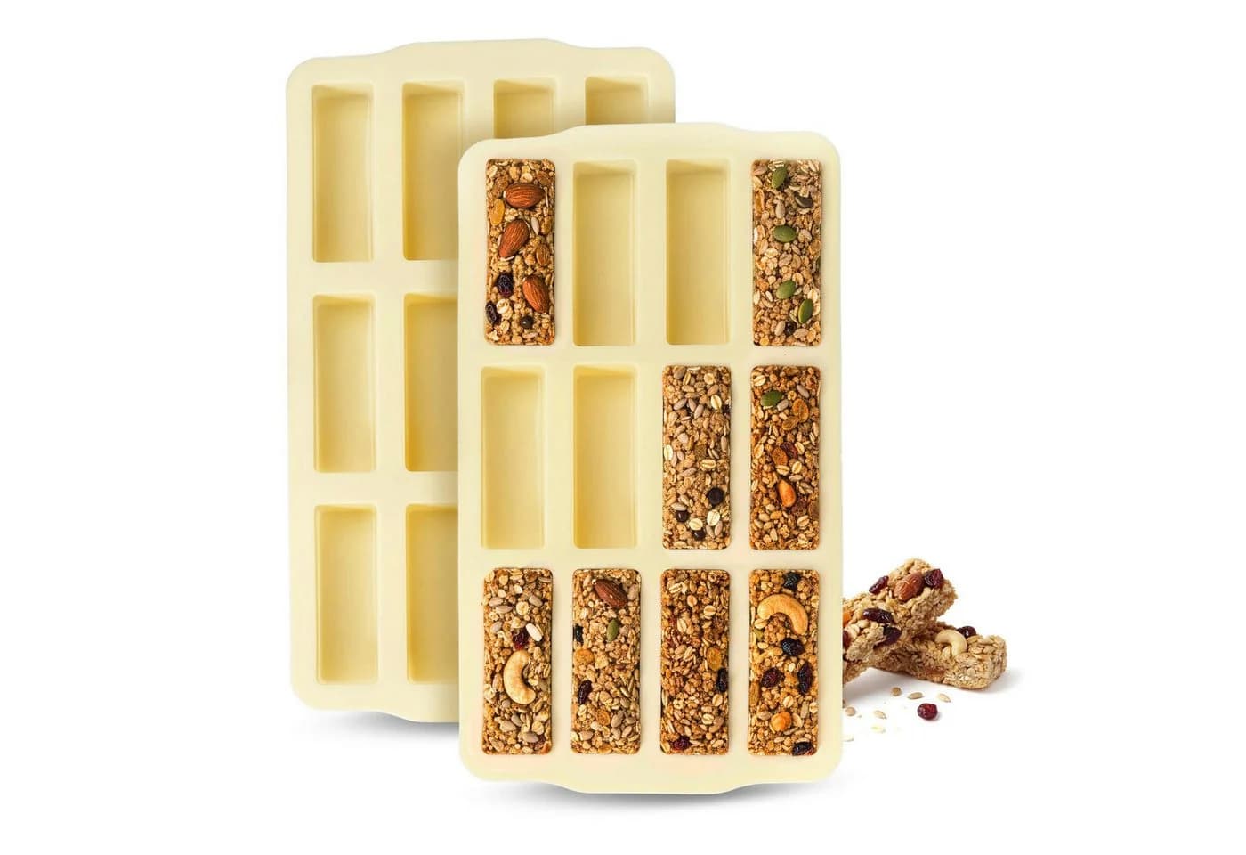Zenker Müsliriegel Silikonbackform 2er-Set Gelb - Bild 2
