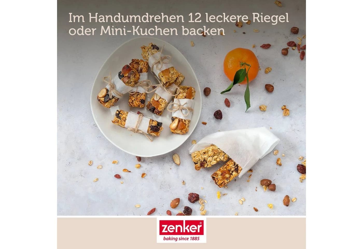 Zenker Müsliriegel Silikonbackform 2er-Set Gelb - Bild 5