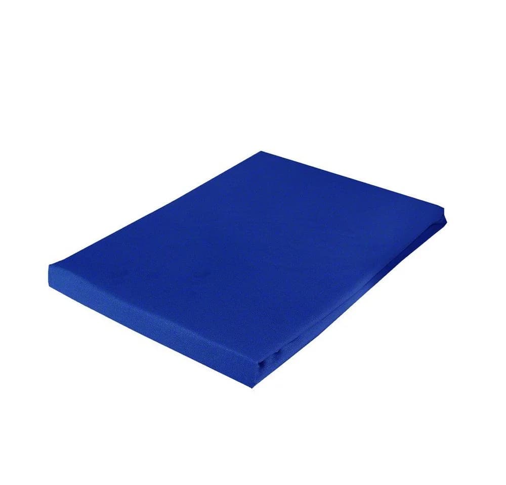 Casa Colori Bettlaken 150x250 cm Baumwolle Uni Blau ohne Gummizug - Bild 2
