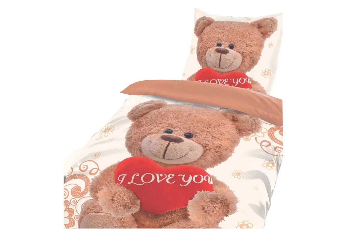 Casa Colori Kinderbettwäsche Bär I Love You Microfaser 2-teilig - Bild 3