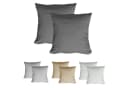 Casa Colori Kissenbezug 2er Set Anthrazit Baumwolle Bild 3