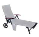 Casa Colori Handtuch-Liegestuhlauflage XXL Silber/Grau Frottee Bild 2