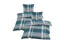 Casa Colori Seersucker Bettwäsche 4-tlg. Grün Grau kariert Polyester Bild 2