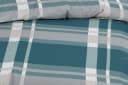 Casa Colori Seersucker Bettwäsche 4-tlg. Grün Grau kariert Polyester Bild 3
