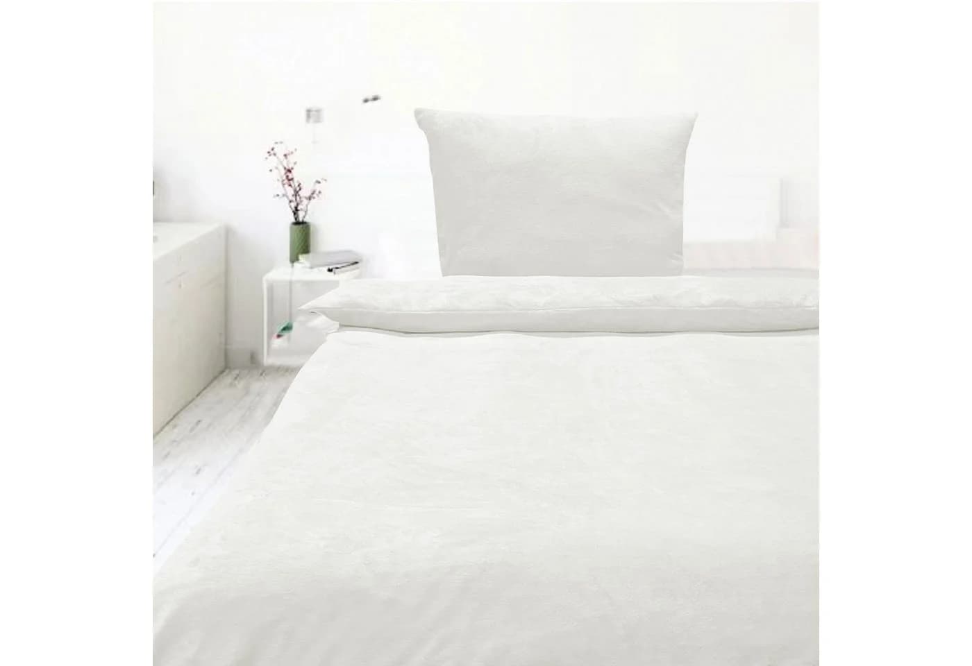Casa Colori Bettwäsche Set Offwhite Flauschig Fleece 2-teilig - Bild 3