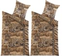 KH-Haushaltshandel Bettwäsche 4-tlg. mit Tiger-Motiv Polyester Bild 2