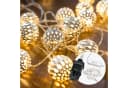 COZY HOME LED-Lichterkette Marokkanisch Silber 20 LEDs Warmweiß Timer Bild 2