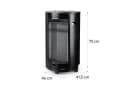 blumfeldt Terrassenstrahler Bonaparte Fire Schwarz 4200 W Bild 1