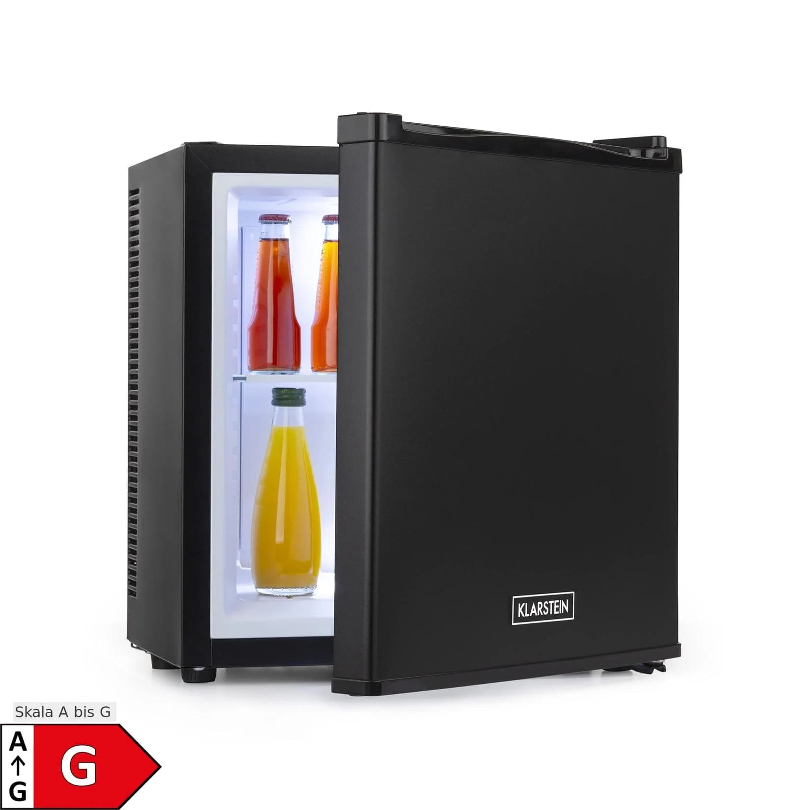 Secret Cool Mini-Kühlschrank 13l 22dB 2 Etagen Schwarz Klarstein