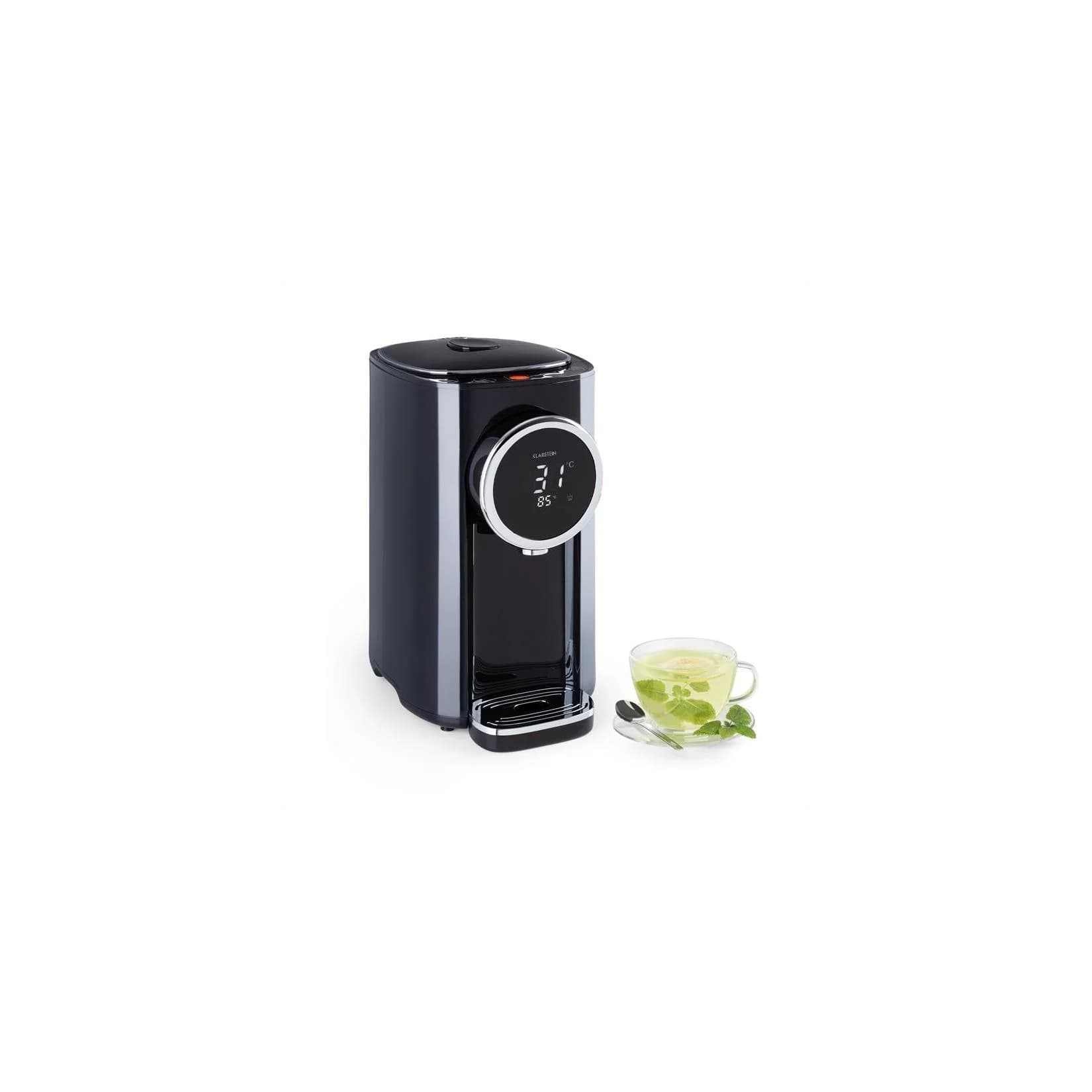 Klarstein Hot Spring Plus Heißwasserspender 5l Edelstahl Schwarz