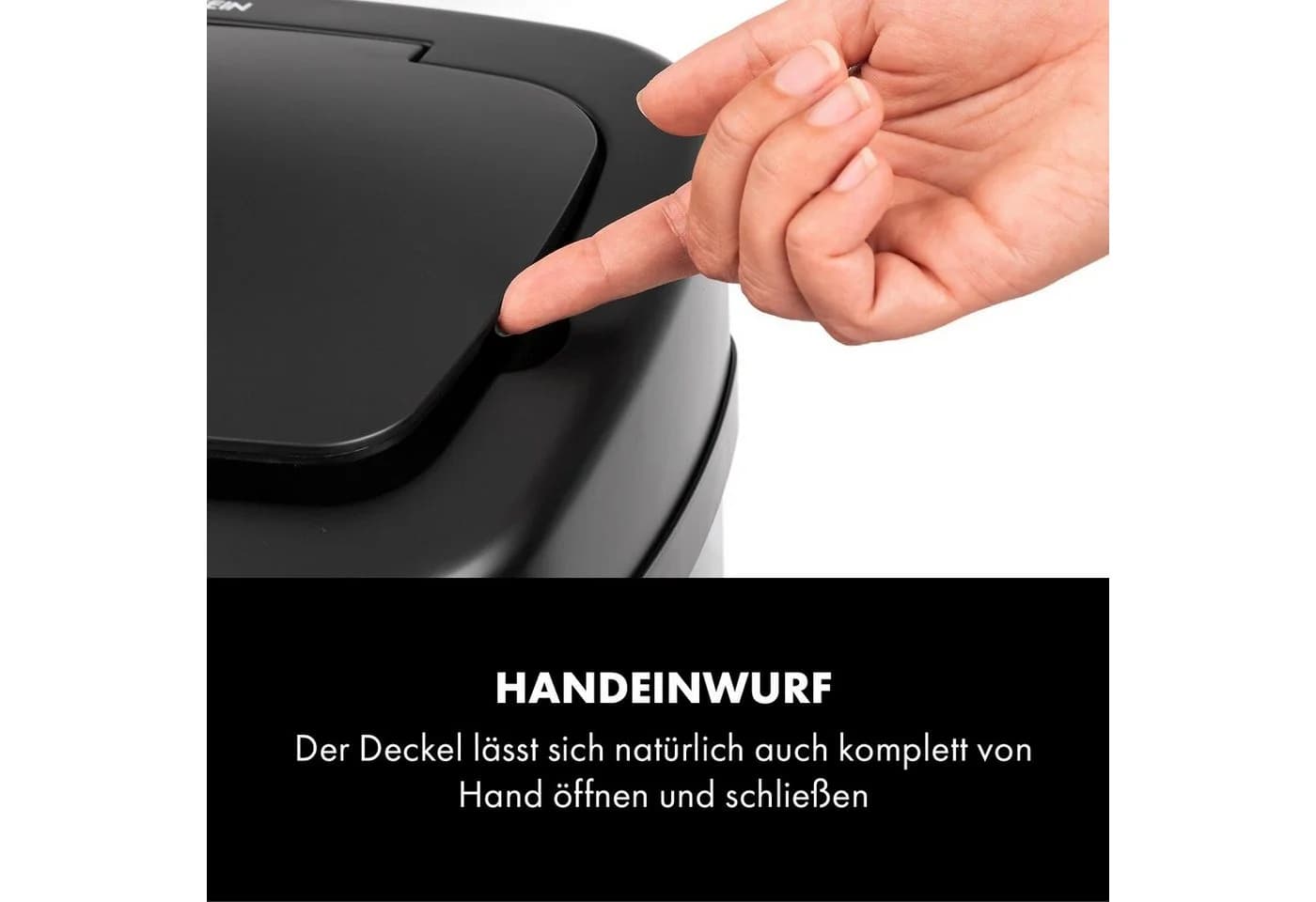 Klarstein Mülleimer Cleansmann Edelstahl mit automatischem Deckel - Bild 5