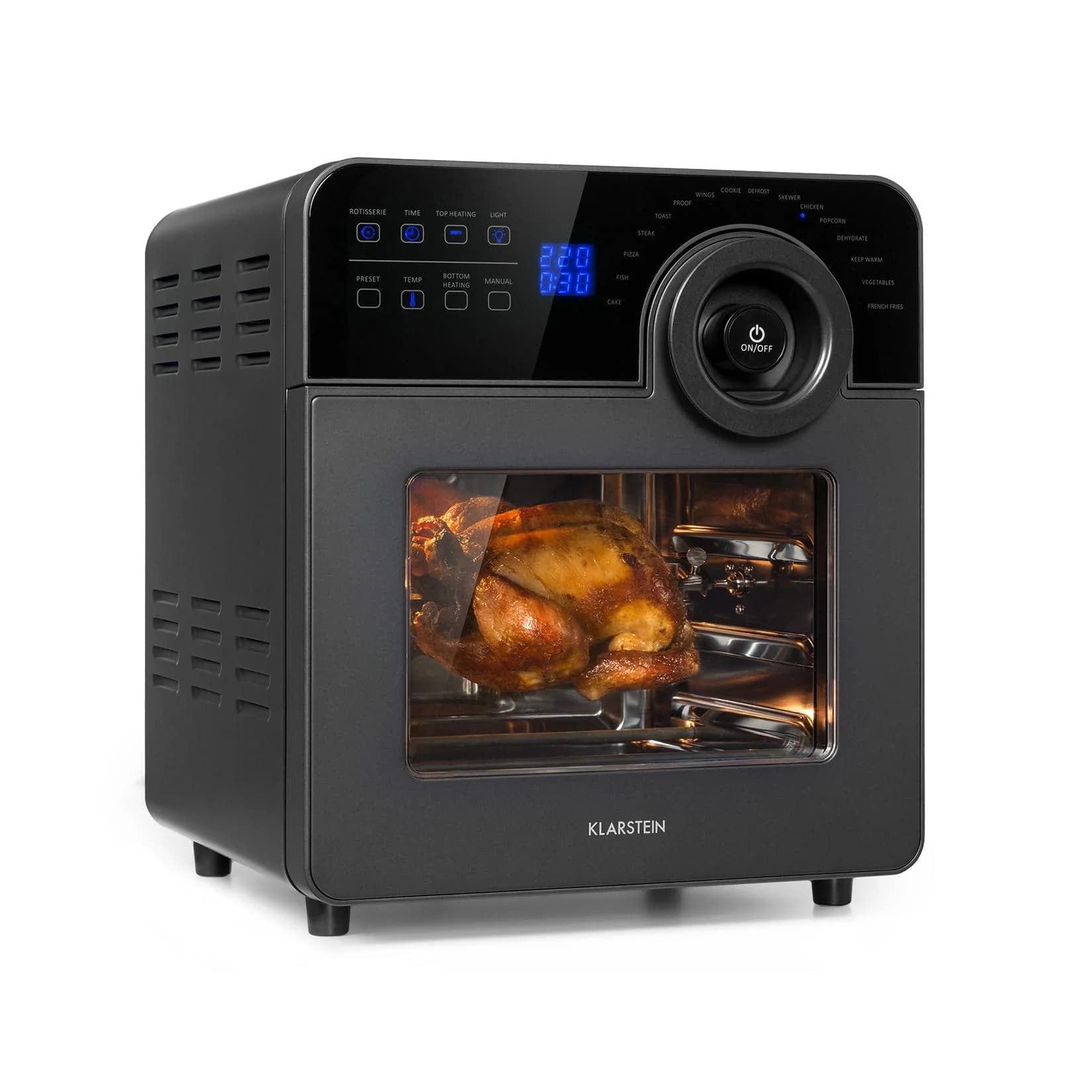 Klarstein AeroVital Cube Chef Heißluftfritteuse 1700 W 14 Liter