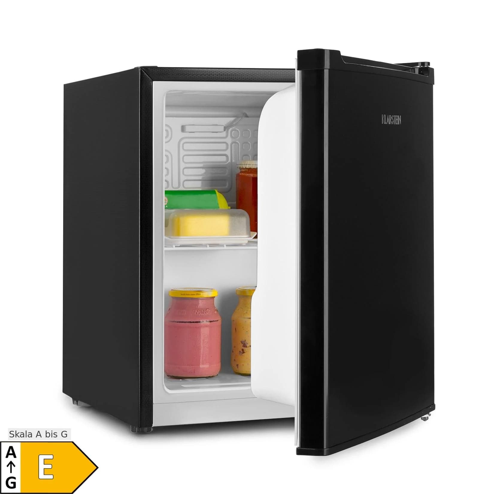 Klarstein Scooby Minikühlschrank 40 Liter Kompressor 39 dB Schwarz