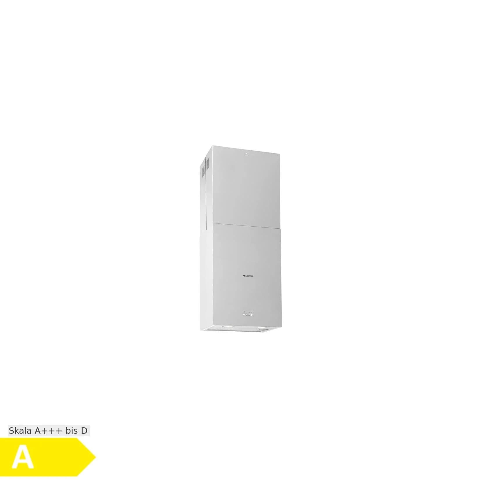 Klarstein Structura Inselabzugshaube Abluft 641 m³/h max. LED-Licht Edelstahl