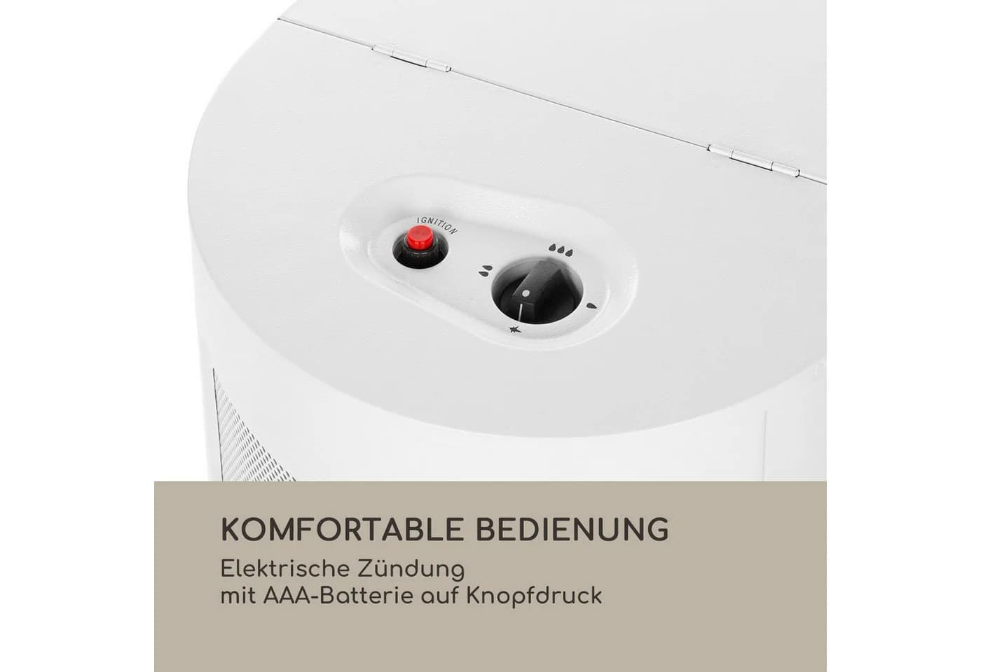 blumfeldt Gasheizstrahler Bonaparte 4200 W Schwarz - Bild 3