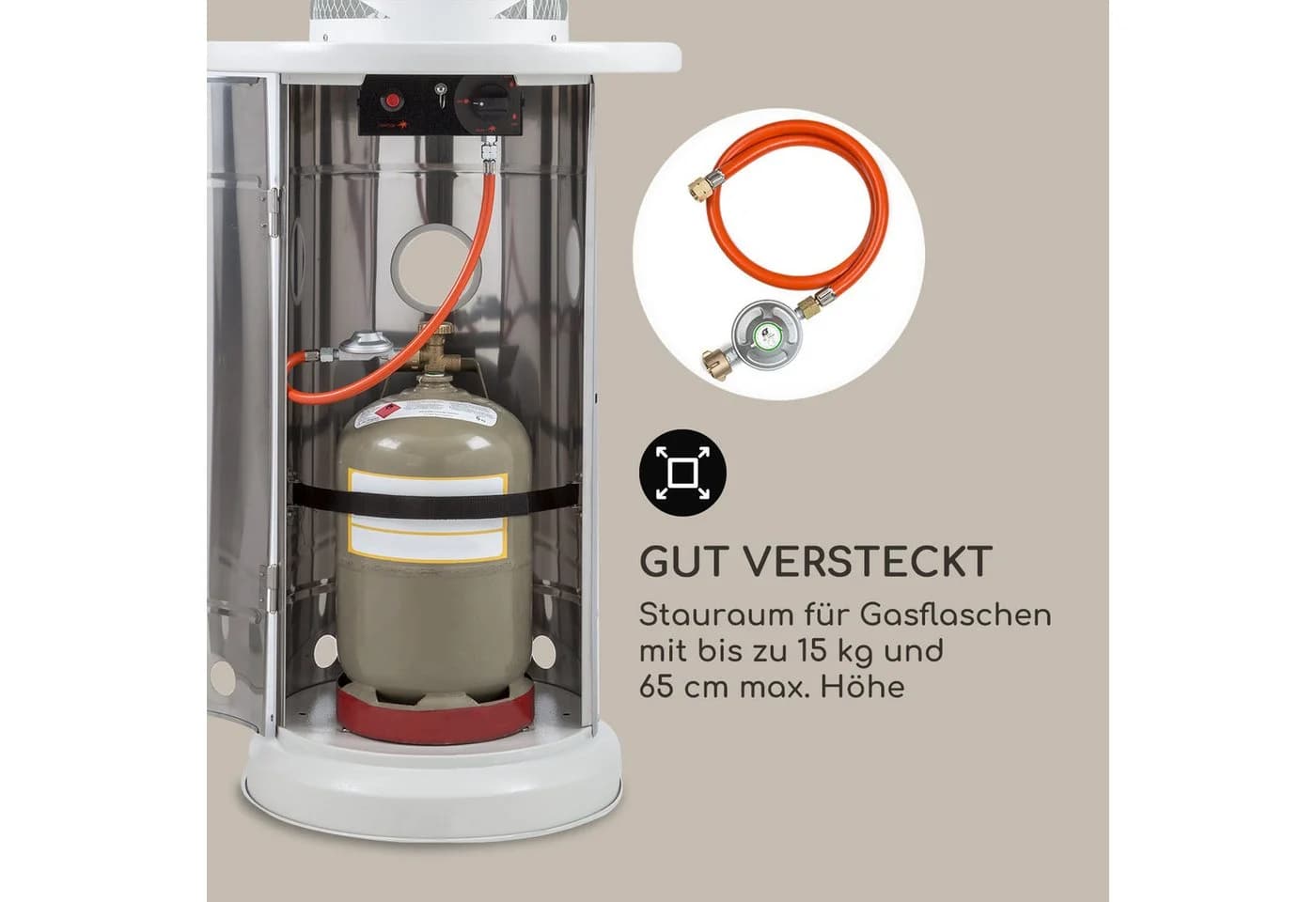 Blumfeldt Goldflame Style Terrassenheizstrahler 11,2 kW 360°-Wärmeverteilung - Bild 5