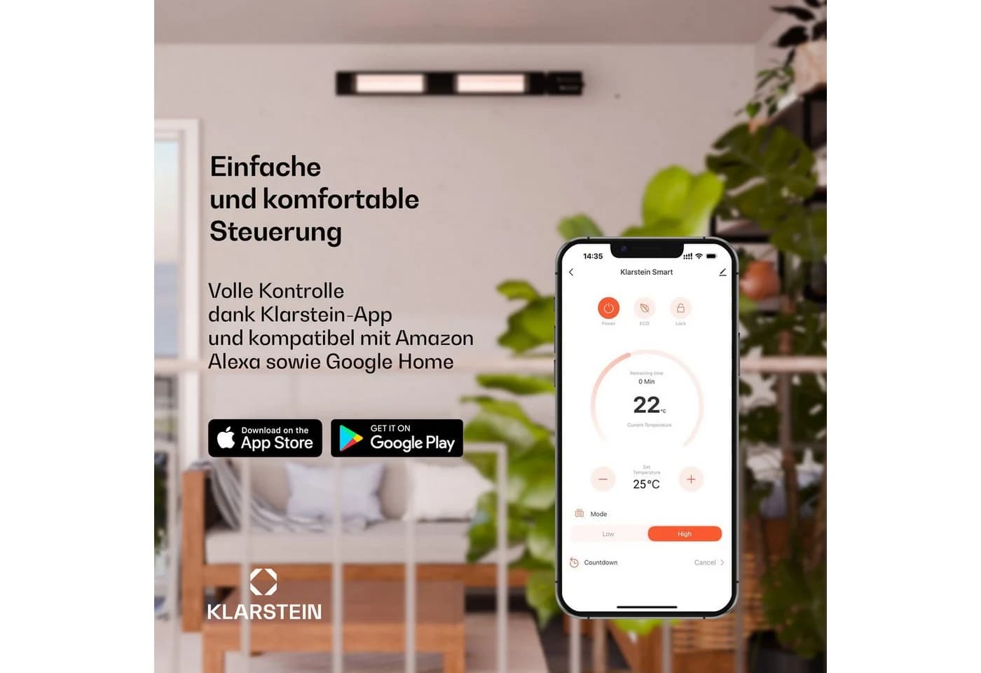 blumfeldt Heizstrahler Cosmic Beam Smart 30 Infrarot Terrassenheizung - Bild 3