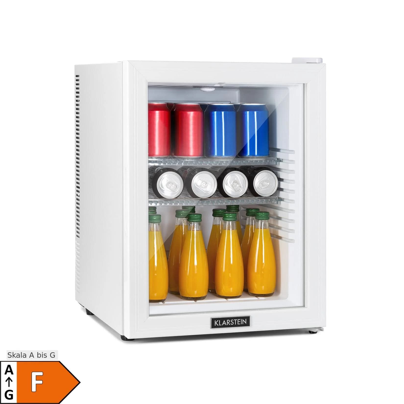 Brooklyn 42 Mini-Kühlschrank Glastür LED Ablage Klarstein