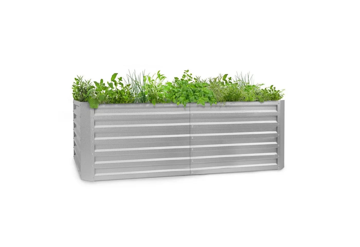 blumfeldt Hochbeet High Grow Straight Metall Silber